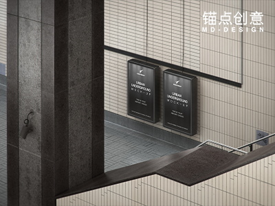 地铁广告样机素材