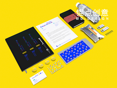 办公用品水瓶纸笔名片样机