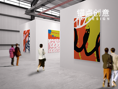 展览海报宣传室内场景样机