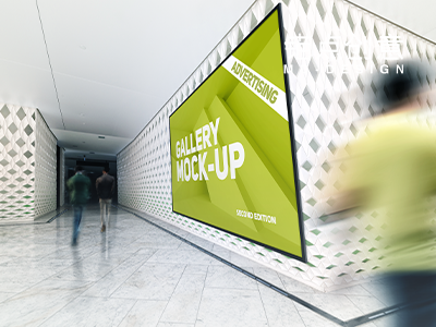 展览海报宣传室内外场景样机