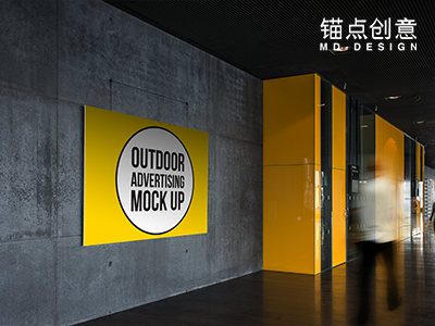 街头户外风广告样机海报展示场景展板样机