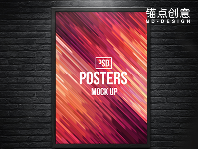 街头户外风广告样机灯箱相框样机