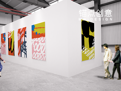 展览海报宣传室内场景样机