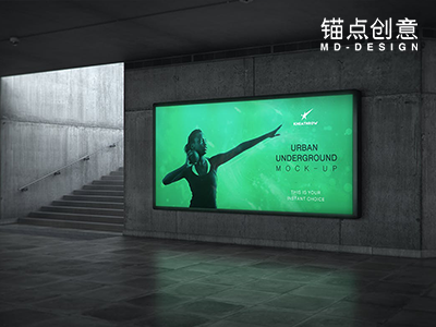 地铁广告样机素材灯箱广告