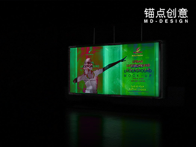 地铁广告样机素材灯箱广告