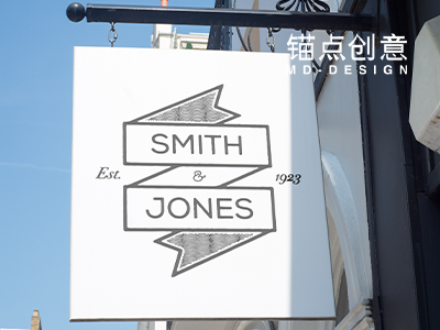 户外街头招牌广告样机