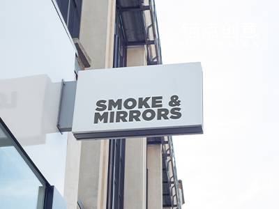 户外街头招牌广告样机