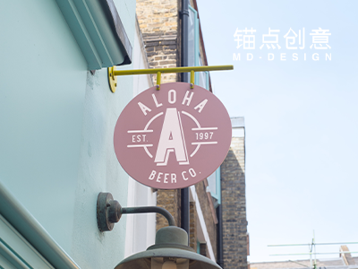 户外街头招牌广告样机