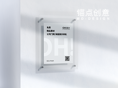 办公门牌海报展示样机