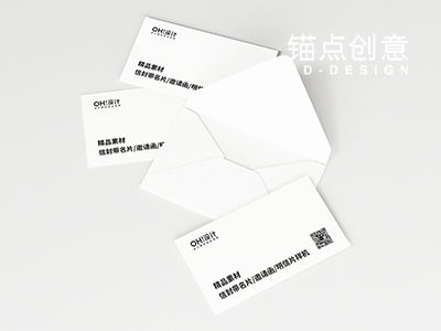 打开的信件和名片