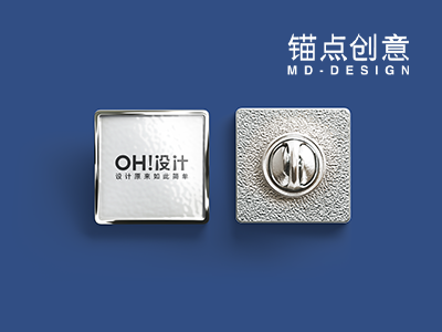 胸针徽章方形