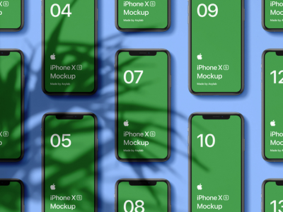 植物阴影投影场景iPhoneXS手机电脑平板