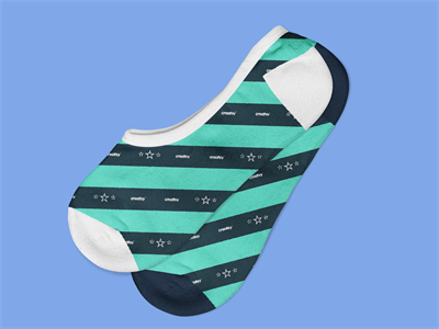 短袜船袜棉质袜子吊牌印花