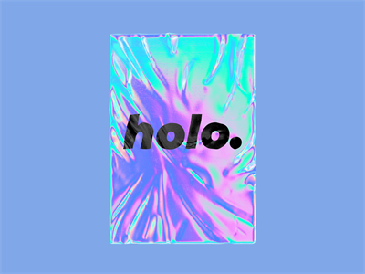 彩色全息塑料锡箔纸褶皱纹理镭射背景样机贴图PSD模板设计素材