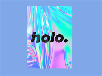 彩色全息塑料锡箔纸褶皱纹理镭射背景样机贴图PSD模板设计素材