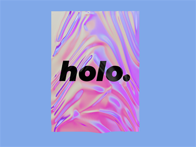 彩色全息塑料锡箔纸褶皱纹理镭射背景样机贴图PSD模板设计素材