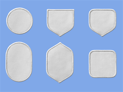 刺绣衣服补丁标签缝制logo图案效果展示VI样机智能贴图PSD素材