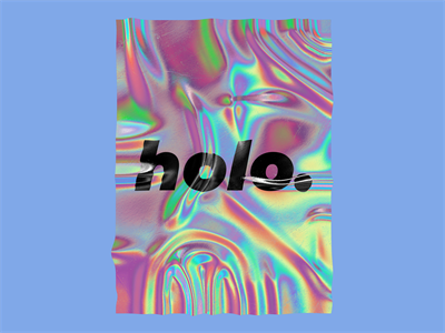 彩色全息塑料锡箔纸褶皱纹理镭射背景样机贴图PSD模板设计素材