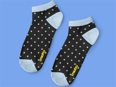 短袜船袜棉质袜子吊牌印花