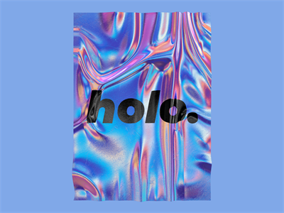 彩色全息塑料锡箔纸褶皱纹理镭射背景样机贴图PSD模板设计素材