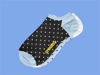 短袜船袜棉质袜子吊牌印花