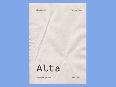 真实纸张褶皱质感纹理海报