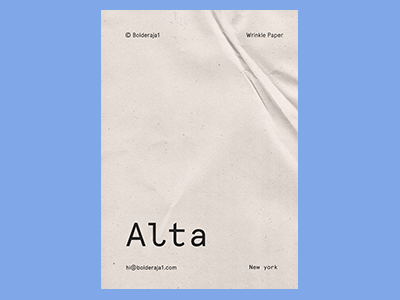 真实纸张褶皱质感纹理海报