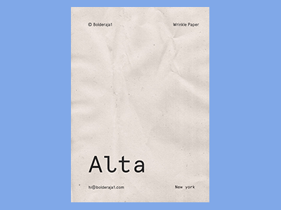 真实纸张褶皱质感纹理海报