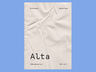 真实纸张褶皱质感纹理海报