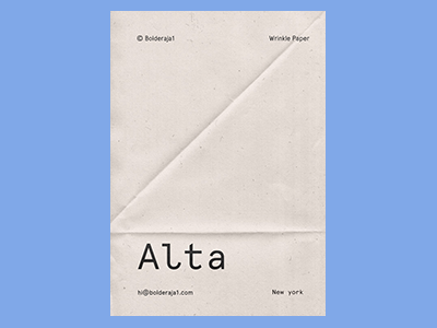 真实纸张褶皱质感纹理海报