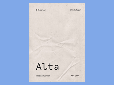 真实纸张褶皱质感纹理海报