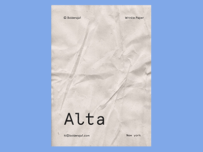 真实纸张褶皱质感纹理海报