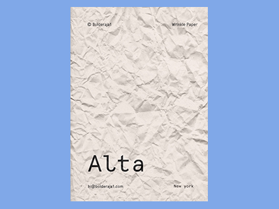 真实纸张褶皱质感纹理海报