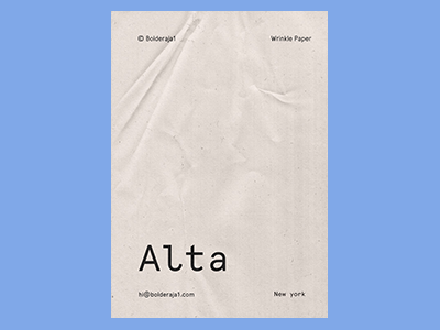 真实纸张褶皱质感纹理海报