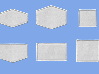 刺绣衣服补丁标签缝制logo图案效果展示VI样机智能贴图