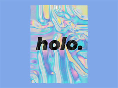 彩色全息塑料锡箔纸褶皱纹理镭射背景样机贴图PSD模板设计素材