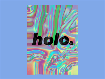 彩色全息塑料锡箔纸褶皱纹理镭射背景样机贴图PSD模板设计素材