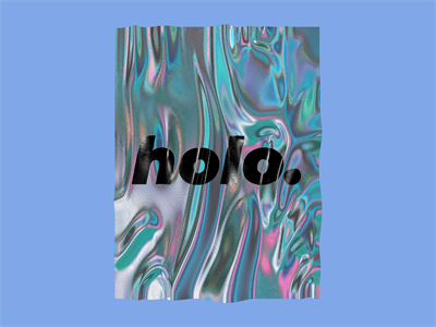 彩色全息塑料锡箔纸褶皱纹理镭射背景样机贴图PSD模板设计素材