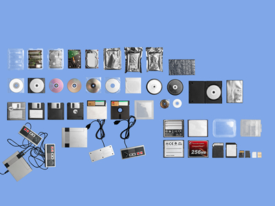 透明塑料膜CD磁带光盘金属气泡袋海报做旧标签褶皱包装