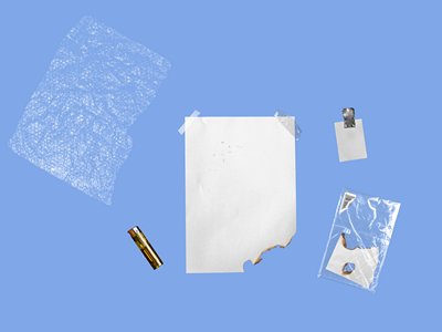 透明塑料膜CD磁带光盘金属气泡袋海报做旧标签褶皱包装碎纸片纸张样机