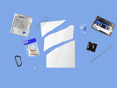 透明塑料膜CD磁带光盘金属气泡袋海报做旧标签褶皱包装碎纸片纸张样机