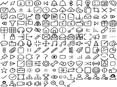 SVG格式手绘涂鸦图标