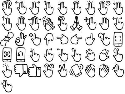 SVG格式手绘涂鸦图标