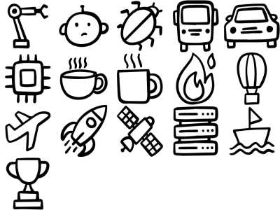 SVG格式手绘涂鸦图标