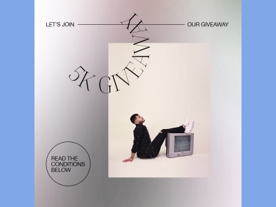 社交媒体用图INS渐变版式排版设计模板