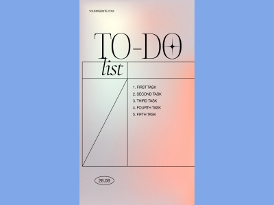 公众号用图INS渐变版式排版设计模板