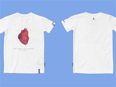 文创T恤短袖吊牌领标品牌样机