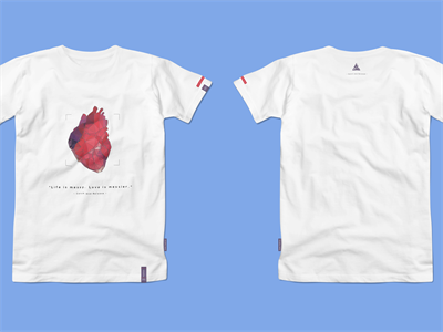 文创T恤短袖吊牌领标品牌样机