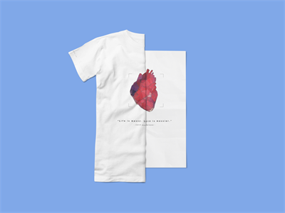 文创T恤短袖吊牌领标品牌样机