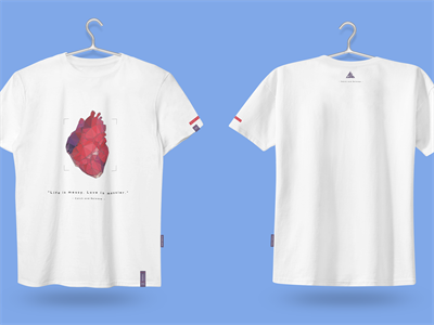 文创T恤短袖吊牌领标品牌样机